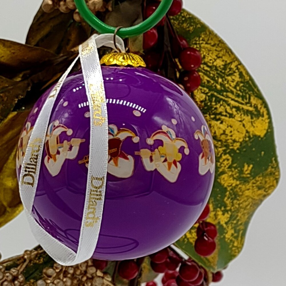 Dillard's “The 12 Days of Christmas” Handpainted Glass Ornament